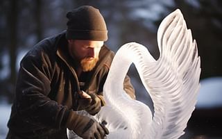 What are some popular themes for ice sculptures at weddings?