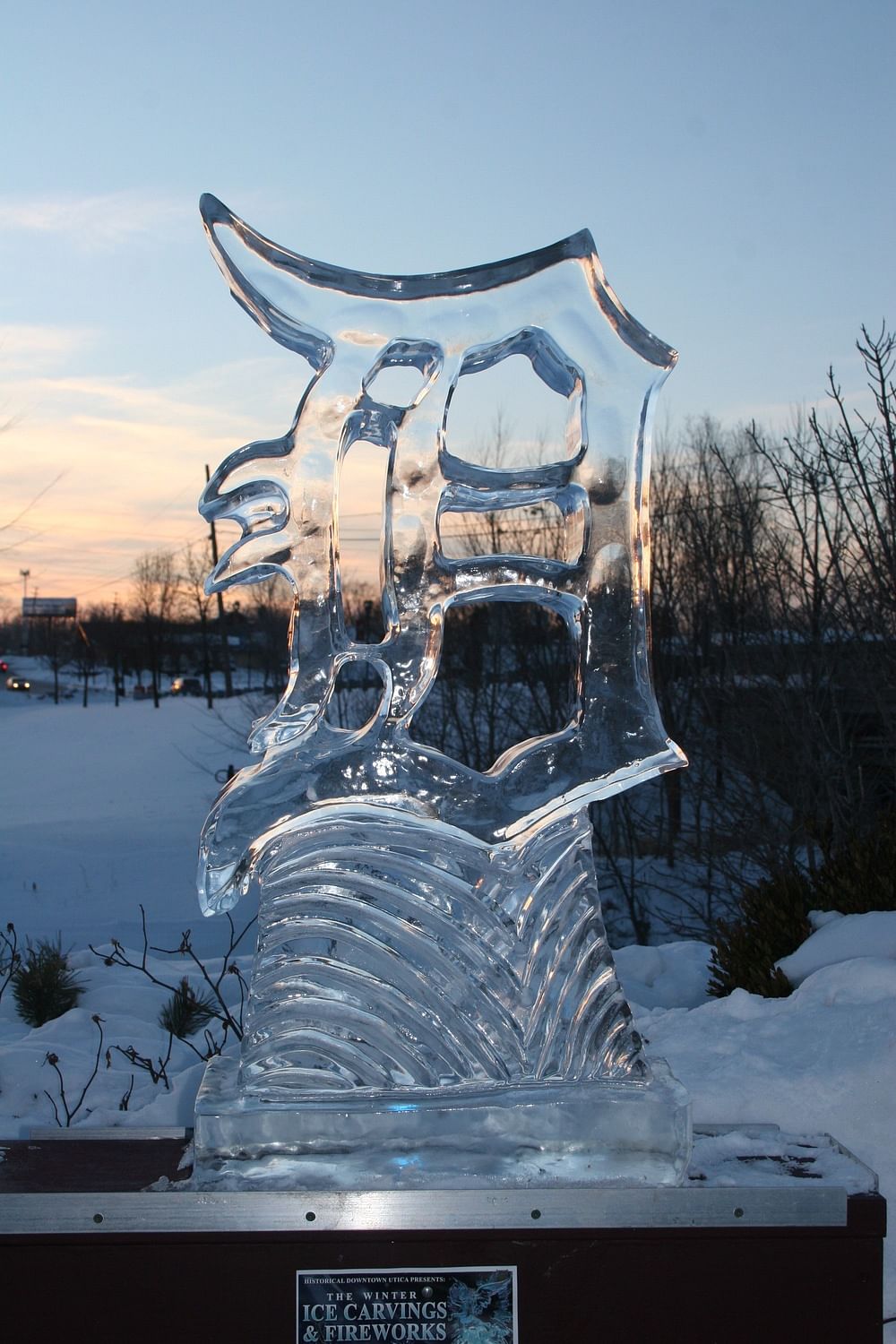 Stunning ice sculpture from a Detroit art festival
